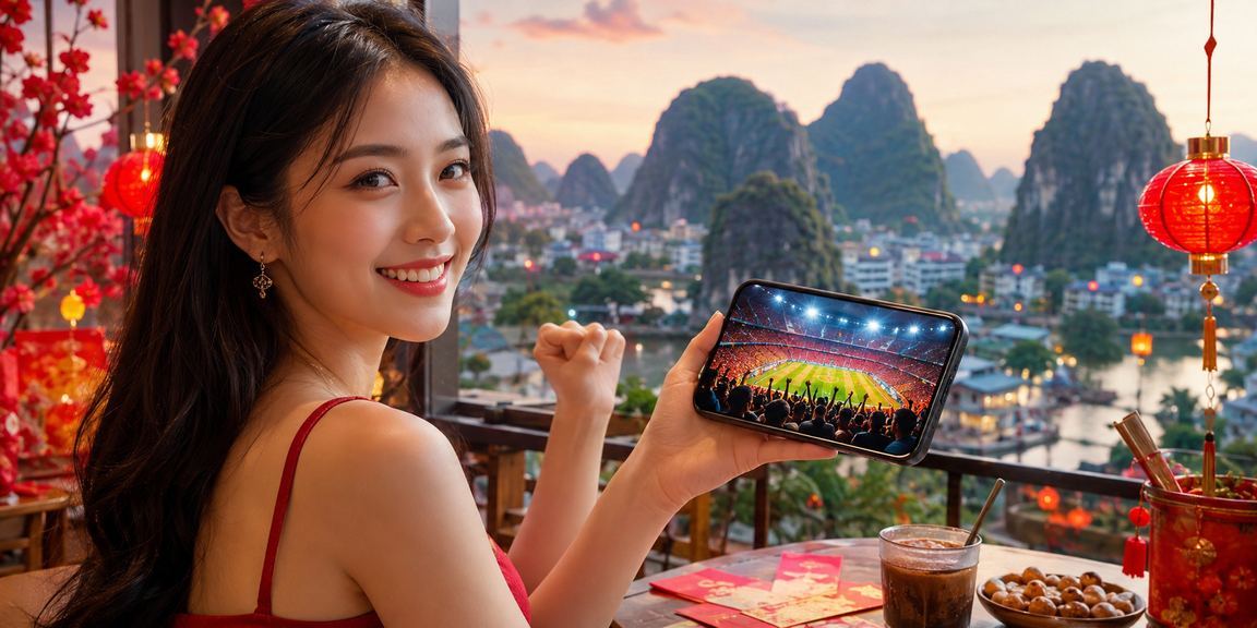 Khách du lịch tại Ninh Bình thư giãn và truy cập cá cược trực tuyến trên điện thoại